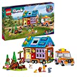 LEGO 41735 Friends Mobiles Haus, Camping-Spielzeug mit Auto, Tieren und Mini-Puppen Leo, Paisley & Liann im Wald, Geschenk zum Geburtstag aus der Serie 2023