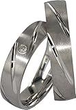 JC SILBER EHERINGE 925 STERLING TRAURINGE MIT ZIRKONIA A05 (PAARPREIS)