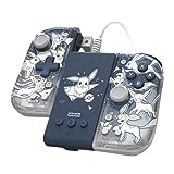 HORI Nintendo Switch Split Pad Compact Attachment Set (Eevee Evolutions) - Ergonomic Controller for Handheld Mode & Wired Controller - Officially Licensed by Nintendo & Pokémon