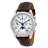 Longines Herren Chronograph Automatik Uhr mit Leder Armband L26734783