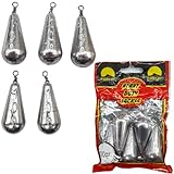 PRO FILSTAR Grundblei Angeln Set 5 x 100g - Blei Angeln mit Wirbel - Angel Bleie Set - Grundangeln - Birnenblei - Blei Gewicht - Angelblei - Fishing Weights - Bleigewichte – Karpfenblei Kit