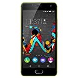 Wiko U Feel Smartphone (12,7 cm (5 Zoll) HD IPS-Display, Fingerabdruck-Sensor, 16 GB interner Speicher, Android 6 Marshmallow) limone-grau