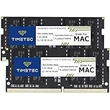 Timetec 32GB KIT (2x16GB) Kompatibel für Apple DDR4 2666MHz/2667MHz für Mitte 2020 iMac 20,1/20,2/Mitte 2019 iMac19,1 27 Zoll mit Retina 5K, Ende 2018 Mac Mini (8,1) PC4-21333/PC4-21300 MAC-RAM