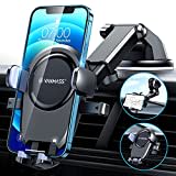 VANMASS Handy Halterung Auto, 2024 Upgrade EIN-klick Automatische Klemmung, 4 in 1 handyhalter Auto Lüftung&Saugnapf Handyhalter Auto für Alle Handys, iPhone 15 Samsung S22 Huawei Mate 60 pro usw