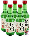 yoaxia ® - 5er Pack - [ 5x 350ml ] HITEJINRO Soju Jinro Chamisul Classic/Spirituose Alc. 20,1% vol. + ein kleiner Glücksanhänger gratis