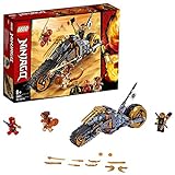 LEGO 70672 NINJAGO Coles Offroad-Bike Ninja Motorrad mit Raupenbändern und 3 Minifiguren, Abenteuerspielzeug für Kinder