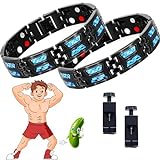 Noruion Far-Infrarot-Ionen-Armband, Magnetarmband Magnetbänder Für Herren Herrenarmband Längenverstellbar Mit, Noruion Far Infrared Ionizer Wristband (1)