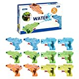 YouCute 12 Stück wasserpistole klein wasserspritzpistole Kinder spritzpistole Wasser hundeerziehung Sommer Spielzeug Garten Pool Party Mitgebsel für Kinder