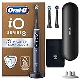 Oral-B iO Series 8 Plus Edition Elektrische Zahnbürste/Electric Toothbrush, PLUS 3 Aufsteckbürsten inkl. Whitening, Magnet-Etui, 6 Putzmodi, Designed by Braun, Geschenk Mann/Frau, Black Onyx