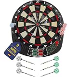 Best Sporting Dartscheibe elektronisch Coventry I Dartscheibe elektronisch mit LED-Anzeigen I E-Dartscheibe mit 12 Dartpfeilen & Ersatzspitzen I hochwertiger Dartautomat für 16 Spieler