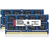 DDR3 / DDR3L 16GB Kit (8GBx2) Laptop RAM 1600MHz PC3-12800 / PC3L-12800 SODIMM Non-ECC Unbuffered 1.35V / 1.5V 2Rx8 Dual Rank 204 Pin CL11 PC Computer Memory Upgrade Module Arbeitsspeicher (Blau)