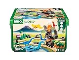 BRIO World - 36104 Dinosaurier Deluxe Set - Zugset für Kinder ab 3 Jahren mit 44 Teilen, Dino Spielzeug ab 3 Jahren