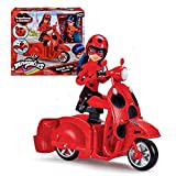 Bandai - Miraculous - Scooter Miraculous Switch'n Go + Puppe enthalten Ladybug Lucky Charm 26 cm - Pack Roller Miraculous und Puppe Ladybug mit Helm - Jo-Jo - Spielzeug für Kinder ab 4 Jahren - P50668