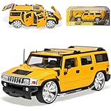 Hummer H2 H 2 SUV Gelb 1/18 Jada Modellauto Modell Auto Sonderangebot