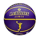 Wilson NBA Player Icon Lebron James Outdoor Ball WZ4027601XB, Unisex basketballs, Purple, 7 EU