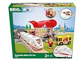 BRIO World 33940 BRIO Deutsche Bahn Ice Set - Eisenbahn-Set mit Schienen, Bahnhof und Zug im Stil der DB - Empfohlen ab 3 Jahren [Exklusiv bei Amazon]