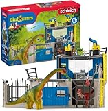 schleich 41462 DINOSAURS Große Dino-Forschungsstation, 72 Teile Spielset mit 2 Dinosaurier Figuren, Forscher Figur und weiteres Zubehör, Dinosaurier Spielzeug für Kinder ab 4 Jahren