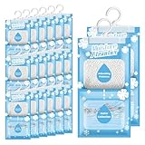 Boadw 20 x 230 g Hanging Dehumidifier, Wardrobe Moisture Absorber for Basements, Bedrooms, Washrooms, Against Moisture, Anti-Mould, Deodorising Desiccant Bag