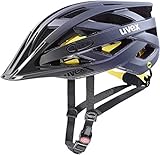 uvex i-vo cc MIPS - leichter Allround-Helm für Damen und Herren - MIPS-Sysytem - erweiterbar mit LED-Licht - midnight - silver matt - 56-60 cm