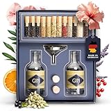 AMARI ® DIY Gin Set - zum Selber machen, Geschenkset inkl. Botanicals - Perfekt für zu Hause oder als Geschenk, Gin Tasting Geschenkbox - Geschenkideen do it yourself, Ginbaukasten