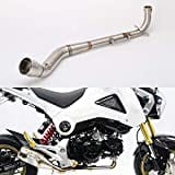 Für Honda MSX 125 / Grom 2013 2014 2015 MSX125 Slip-On Front Full System Motorrad Auspuff Middle Link Pipe Abgaskrümmer Verbindungsrohrsystem