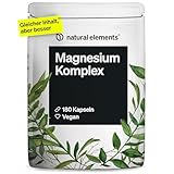 Magnesium Komplex - nachhaltige Beutelverpackung, zu >98% recyclingfähig - Premium: Aus 5 hochwertigen Verbindungen - 400mg elementares Magnesium pro Tagesdosis - Laborgeprüft, vegan, hochdosiert