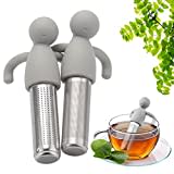 Tea Infuser, 2 Stück teesieb für losen tee, 304 Edelstahl Teesieb Teefilter mit Griffen Tee Sieb Teeei , Teesieb Tasse Feinmaschiges Teesieb für Losen Tee, Rose, Kaffee, Gewürze