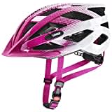 uvex air wing - leichter Allround-Helm für Damen und Herren - individuelle Größenanpassung - erweiterbar mit LED-Licht - pink-white - 52-57 cm