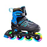 Hiboy verstellbare Inline-Skates mit Allen beleuchteten Rädern, beleuchteten Outdoor- und Indoor-Rollschuhen für Jungen, Mädchen, Anfänger