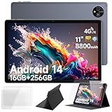 Ulefone Tab A11 Pro Tablet Android 14 2024, 16GB+256GB/1TB SD 11 Zoll Helio G99 Octa-Core 8000mAh 16MP+8MP Gaming Tablets PC Simlockfrei 4G LTE Dual SIM/WiFi 6/BT5.2/GPS OTG inkl Hülle & Schutzfolie