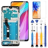 LADYSON Ersatzbildschirm für Motorola Moto G9 Plus 2020 XT2087-1 XT2087-2 LCD Display Touch Panel Digitizer Sensor Vollglaslinse Montage Reparatur-Sets mit Rahmen