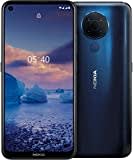 Nokia 5.4 Smartphone mit 6,39-Zoll-HD+-Display, 4 GB RAM, 128 GB Speicher, 48-MP-Vierfach-Kamera, Qualcomm Snapdragon 662, 2 Tagen Akkulaufzeit und Android-Upgrades, Dual-SIM - Polar Night