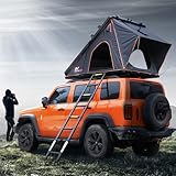 Naturnest Dachzelt Hartschale, Komfortables Dachzelt Hartschalen-Dachzelt Campingzubehör für Van, Jeep, SUV, LKW, Dachzelt für Camping, Autodachzelt Hartschalen-Dachzelt Camping, 2-3 Personen Zelt