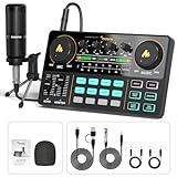 MAONO MaonoCaster Lite AU-AM200-S1 All-in-One Waladocaster Set mit 3,5mm Mikrofon für Live-Streaming, Podcast-Aufnahme, PC, Smartphone