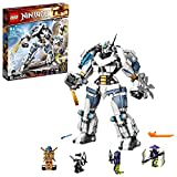 LEGO 71738 NINJAGO Legacy Zanes Titan-Mech, Ninja-Spielzeug zum Bauen mit 4 Minifiguren, darunter Jay als goldene Figur und 2 Geisterkämpfer, bewegliche Actionfigur