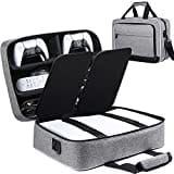 ZtotopCases Tasche Kompatibel mit für Disk/Digital Edition Konsole, Reisetasche für Konsole, Controller, Spiel-Discs, Gaming-Headset und anderes Zubehör – Grau