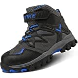 ASHION Winterschuhe Kinder Mid Schneestiefel Gefütterte Warm Winterstiefel Trekking Baumwollschuhe,C Blau, 39 EU