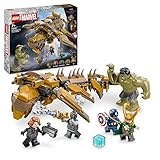 LEGO Marvel Avengers vs. Leviathan, Bauspielzeug, Set mit dem Hulk und den Minifiguren Captain America, Loki, Black Widow und Chitauri, Avengers-Spielset für Jungen und Mädchen ab 7 Jahren 76290