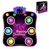 Aucrsozk Kinder Tanzmatten für 3 4 5 6 7 8+ Jahre Alt mit Bluetooth, Musik Tanzmatte mit 6 LED Lichtpfeile für Mädchen, Elektronisch Dance Mat Spielzeuge mit Anti-Rutsch Material