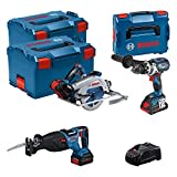 Bosch Professional Combo Kit GSB 18V-110 C + GKS 18V-68 GC + GSA 18V-28 (inkl. 1x Akku ProCORE 4.0Ah, 2x Akku ProCORE 5.5Ah, Ladegerät GAL 1880 CV)