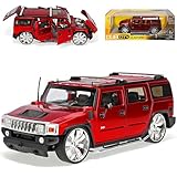 Generisch Humer H2 H 2 Rot Red 1/18 Jada Jadatoys Modellauto Modell Auto Sonderangebot