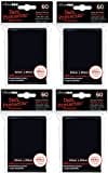 Ultra Pro 4x - Deck Protector - Small Sleeves - Black - Schwarz (4x 60 Sleeves) - Japanische Größe