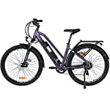 Hyuhome Elektro-Fahrräder für Erwachsene, Herren, Damen, 27,5 Zoll, E-Bikes, Vollgelände, 36 V, 12,5 Ah, Mountainbike, Shimano 7 Gänge, Doppelscheibenbremsen für Outdoor-Pendler