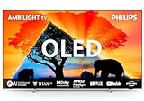 PHILIPS Ambilight 55OLED759 4K OLED Smart TV - 55-Zoll Display mit P5 AI Perfect Picture Ultra HD, Titan OS, Dolby Vision und Dolby Atmos, Funktioniert mit Alexa und Google Sprachassistent