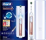 Oral-B Genius X Elektrische Zahnbürste/Electric Toothbrush, 6 Putzmodi für Zahnpflege, künstliche Intelligenz & Bluetooth-App, Reiseetui, Geschenk Mann/Frau, Designed by Braun, rosegold