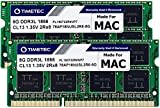 Timetec 16GB KIT(2x8GB) kompatibel für Apple iMac Ende 2015(27 Zoll mit Retina 5K Display) DDR3L 1867MHz/1866MHz PC3L-14900 2Rx8 CL13 1.35V 204 Pin SODIMM Speichermodul MAC RAM Upgrade für iMac 17,1