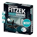 moses 90179 Fitzek Underground, 3D-Thriller-Spiel für Escape-Game Fans kooperatives Gesellschaftsspiel von Marco Teubner mit versch. Schwierigkeitsgraden ab 12 Jahren, schwarz