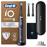 Oral-B iO Series 8 Plus Edition Elektrische Zahnbürste/Electric Toothbrush, PLUS 3 Aufsteckbürsten inkl. Whitening, Magnet-Etui, 6 Putzmodi, Designed by Braun, Geschenk Mann/Frau, Black Onyx