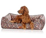 Knuffelwuff Orthopädisches Hundebett Marrakesch XL 105 x 75cm - Abnehmbarer Bezug - waschbar - für große, mittelgroße und kleine Hunde