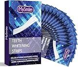 MySmile Zahnaufhellung Whitening Strips, 28 Non-Sensitive Formel Peroxid frei teeth whitening strips, Sicher für Zahnschmel, 14 Bleaching Whitening-Sitzungen, Tiefe Fleckentfernung